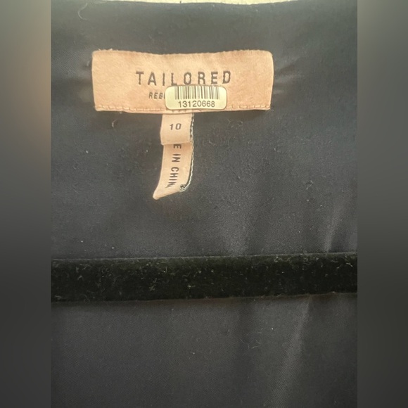 Rebecca Taylor Navy Cross Hatch Dress- Size 10 - Picture 6 of 7